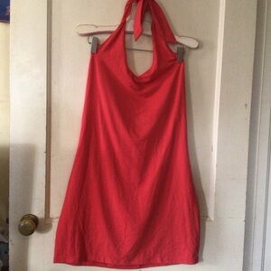 SO Red Halter Bodycon Mini Dress NWT